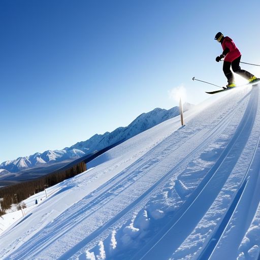 自由式滑雪运动员的技巧与勇气