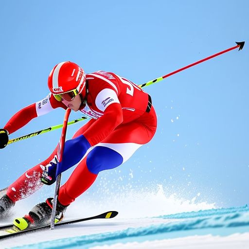 奥运会自由式滑雪比赛中，突出运动表现让人瞩目